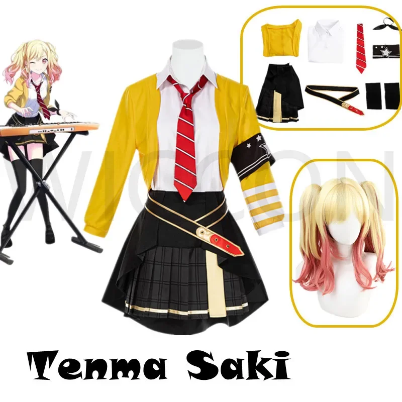 

Project Sekai Colorful Stage Feat Tenma Saki Cute Girls Outfits Anime Cosplay Costumes Halloween Carnival Role-Playing Uniform