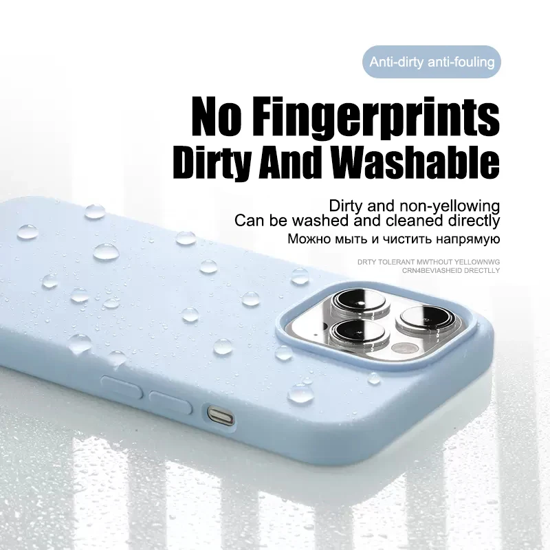 Luxury Liquid Silicone Phone Case For APPLE iPhone 11 13 12 14 15 Pro Max Cases For iPhone 15 Plus Shockproof Protective Cover