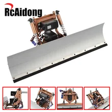 

RcAidong 1/10 Metal Snow Sweeping Tools Radio Control Snow Shovel And Servo for Traxxas TRX-4 Axial SCX10 RC Crawler Car
