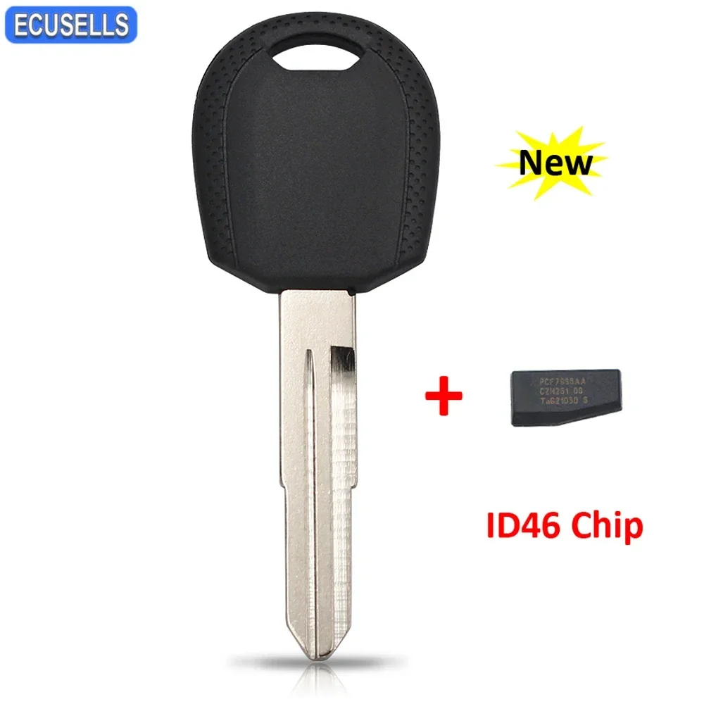 Ecusells Remote Key Shell Transponder Ignition Blank Key ID46 PCF7936 Chip For Kia Cerato Morning Picanto Sportage Left Blade key case car key shell key cover folding car key shell fob cover
