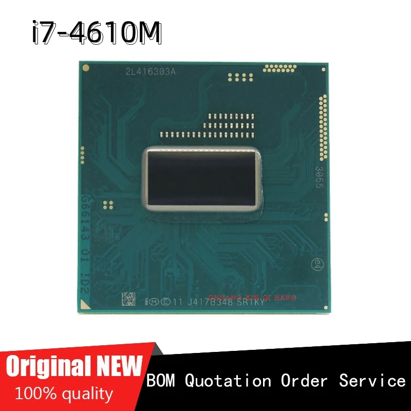 

For i7-4610M i7 4610M SR1KY 3.0GHz Dual-Core Quad-Thread CPU I7 4610M 4M 37W Socket G3 / rPGA946B Processor