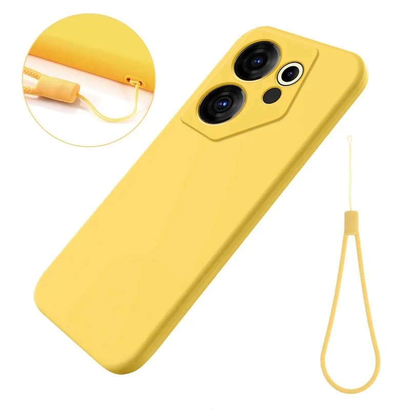 ELVEV Shockproof Liquid Silicone Protective Phone Cover with Microfiber Cloth Layer
