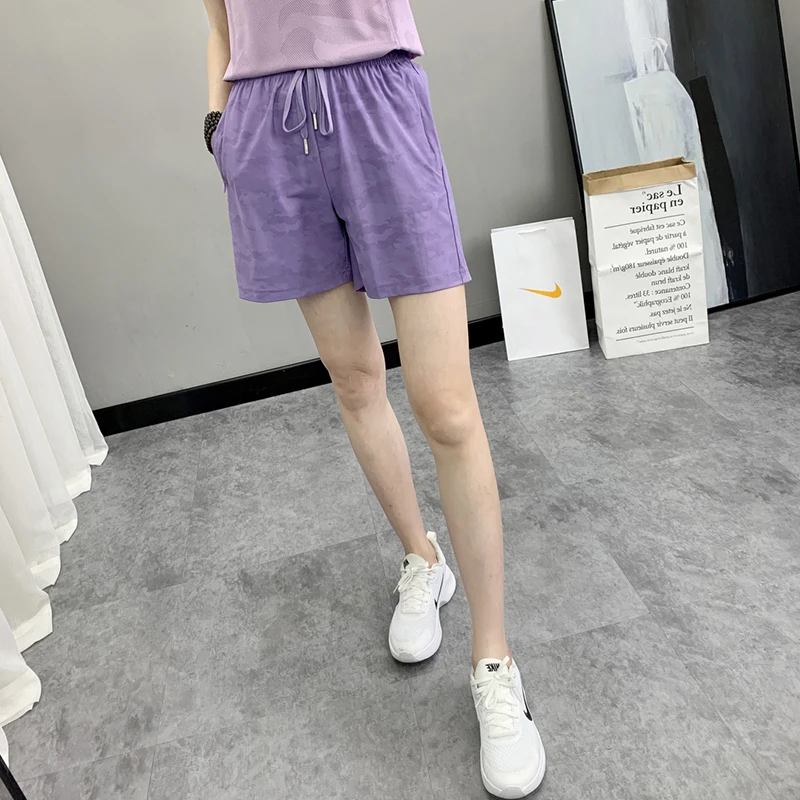 Women's Summer High Waist Solid Pockets Bandage Drawstring Elastic Casual Loose Fashion Shorts Office Lady Vintage Pants