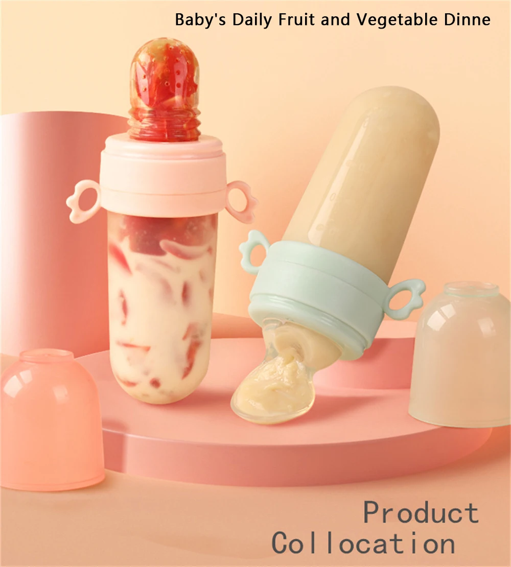 3-in-1 Baby Complementary Food Pacifier Feeding Spoon Multi-purpose Baby Food Feeding Bottle Fruit Complementary Feed