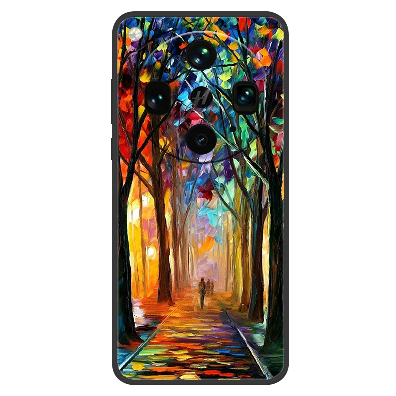 Charming Painted Silicone Shockproof Back Cover Case