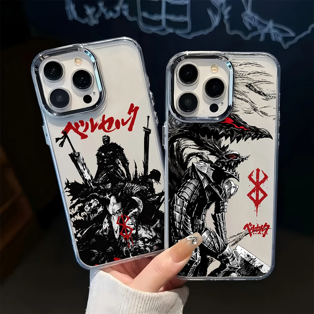 Japanese Hot Blood Anime Berserk Guts Soft Silicone Phone Case