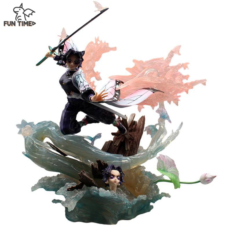 

Demon Slayer Anime Figure Kochou Shinobu Action Figurine PVC Luminous Collectible Statue Model Doll Kids Toys Birthday Gifts
