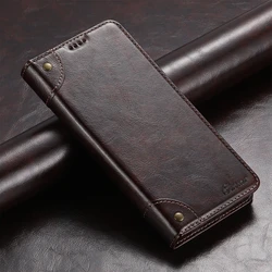 Premium Flip Leather Phone Case with Magnetic Card Holder Slot - Galaxy S26+ (Brown)