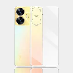 Clear Ultra - Thin Silicone Soft TPU Back Case Cover - Transparent Protection for Realme C55 (Clear)