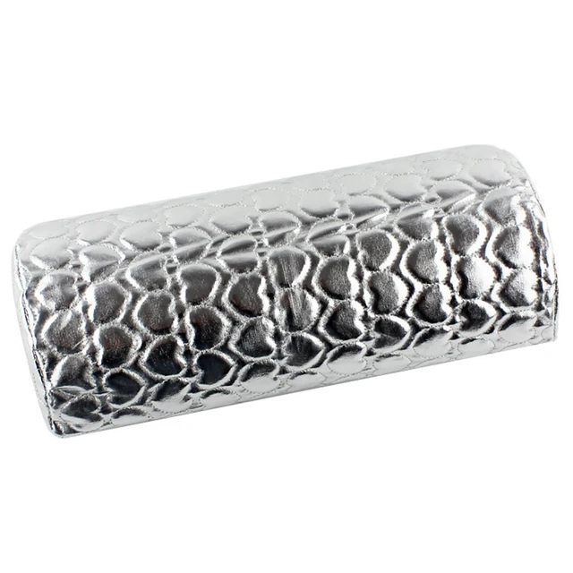 Soft Hand Rest for Nail Arm Pillow Stand for Manicure Table Mat Cushion Palm Rest Sponge Holder Desk Professional Equipment Tool silver