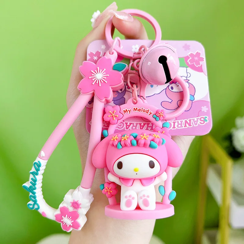Cute Kuromi Melody Cinnamoroll Auto Car Key Holder Case Bag Entry Pouch  Keychain