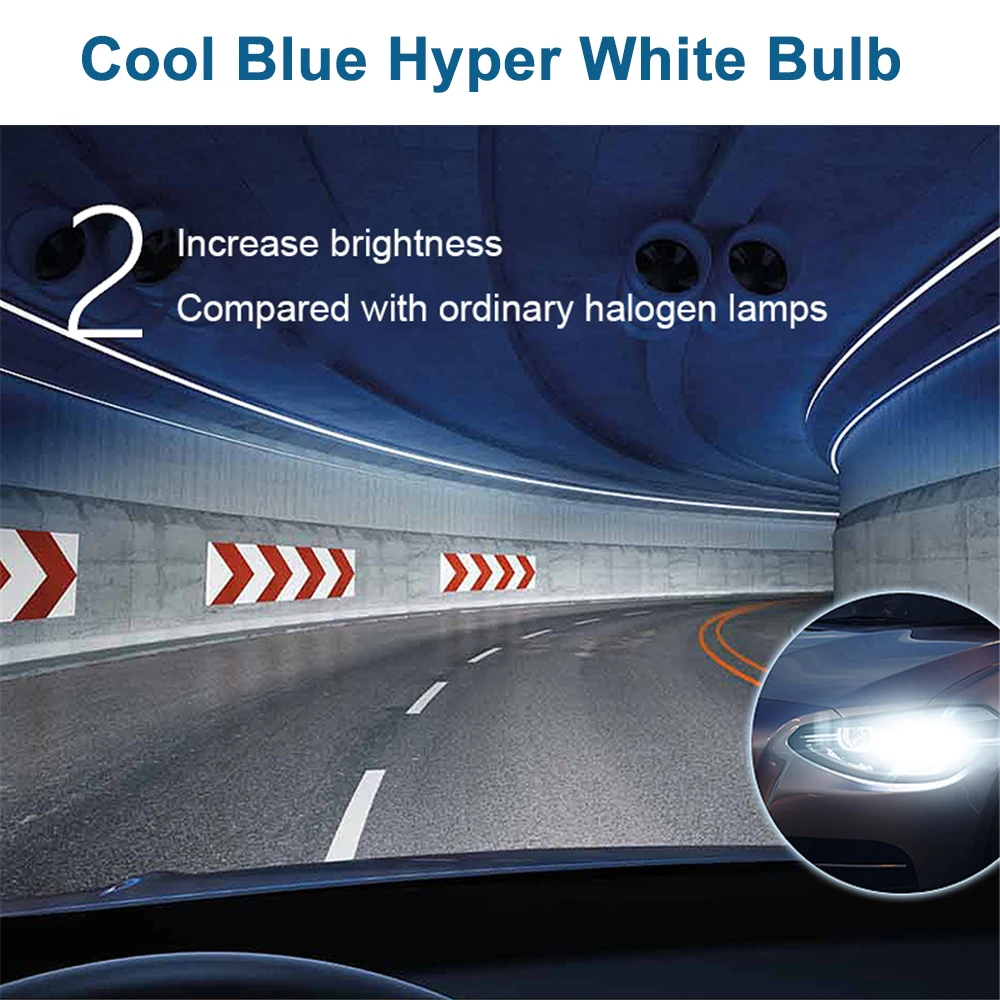 OSRAM HB3 9005CBH P20D Halogen Headlight Car Fog Light 12V 60W 5300K Cool Blue Hyper White Bulb (2PCS) 6
