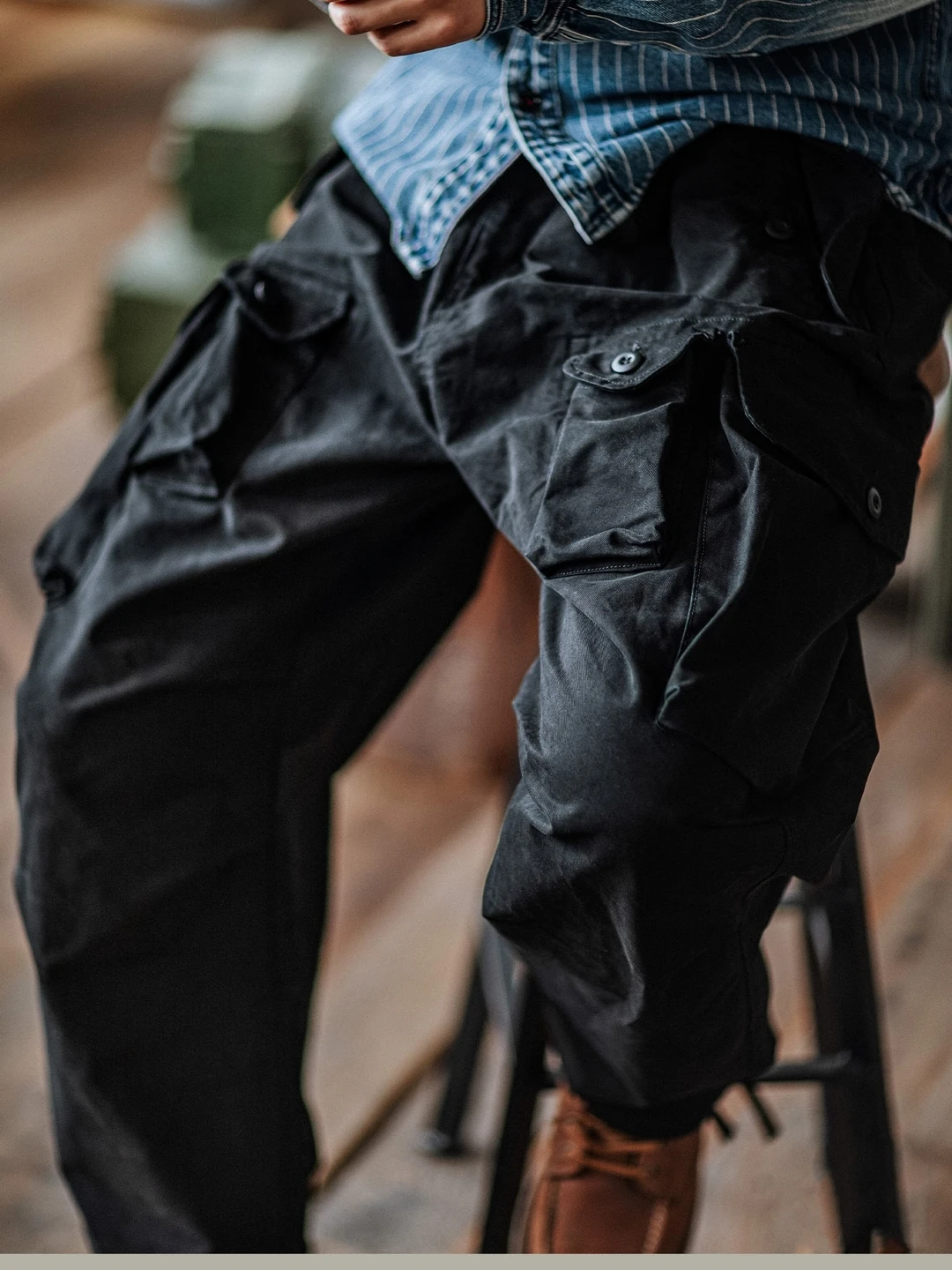 Retro American Sle Soldier Work Pants Men's Loose Fit Multi-ket Dad Jeans Trendy Casual Trousers Spring Autumn Youthful