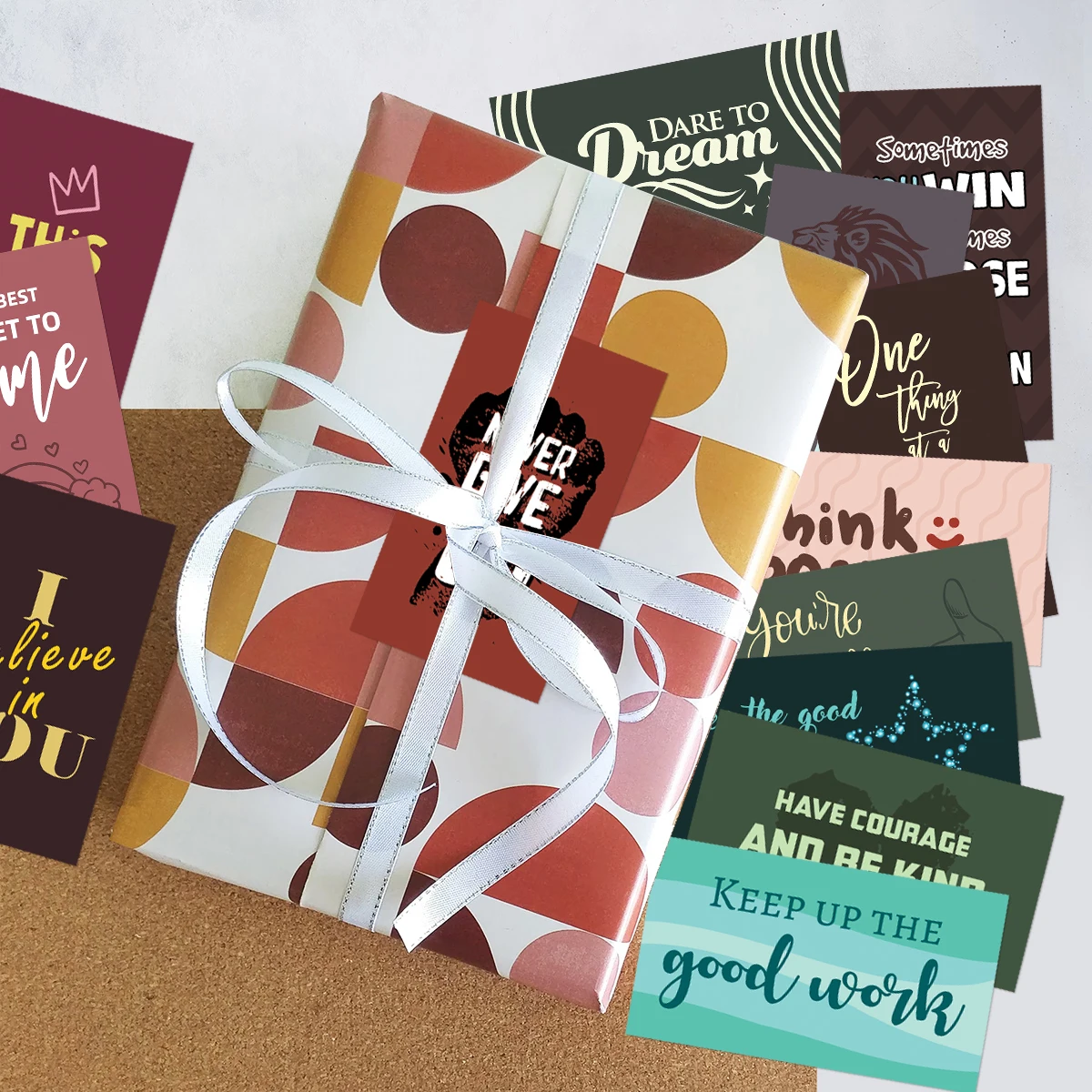 60PCS Inspirational Kindness Appreciate Gratitude Business Cards Encourage Mini Note Cards For Student Kids Motivational Cards business cards,mini greeting cards