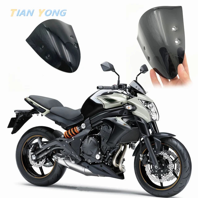 OLESED Deflector Cupula Moto Soporte Ajustable para Parabrisas de  Motocicleta para Kawasaki para ER6N para ER4N Parabrisas Motocicleta (Color  : Blanco) : : Coche y moto