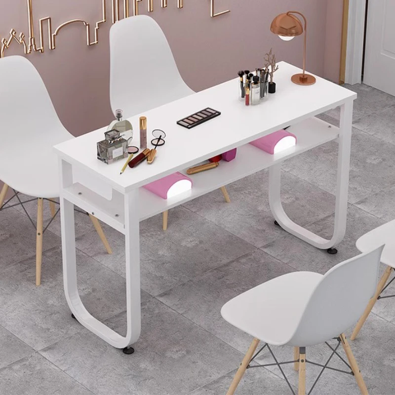 

Commercial Professional Nail Table Designer Nailtech Modern Manicure Table Receptionist Mesas De Manicura Salon Furniture CY50NT