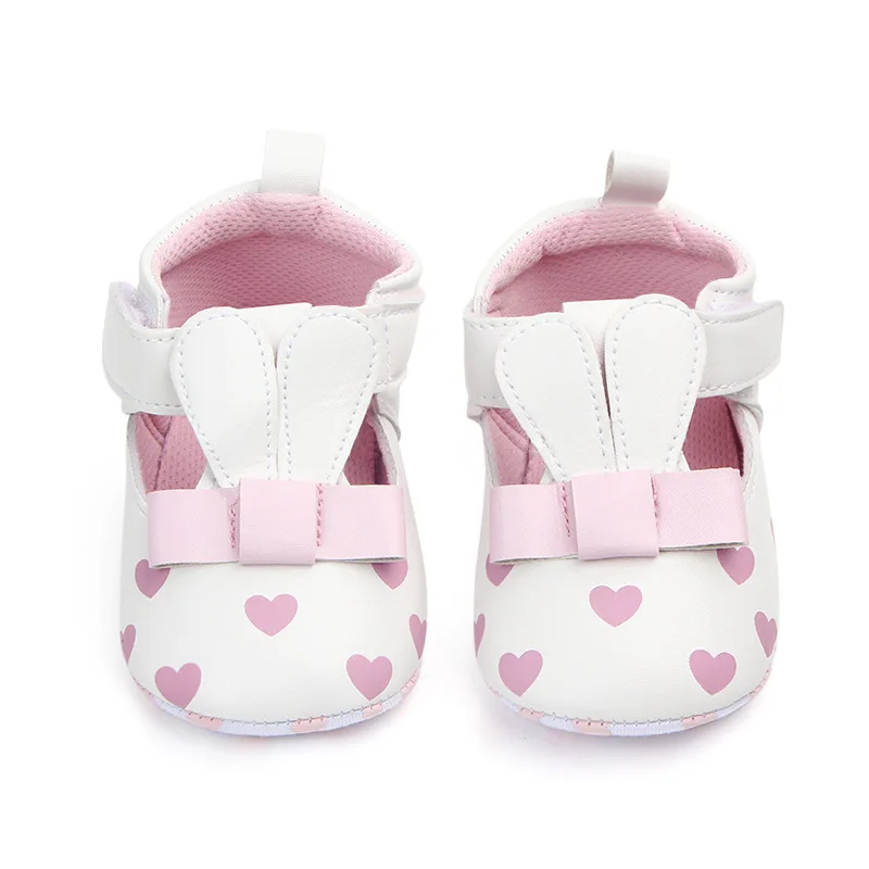 Princess Girl Shoes Soft Sole Footwear Toddler Cute Rabbit  Ears Dress Flat for 1 Year Newborn Birthday Gifts Baby Items 3
