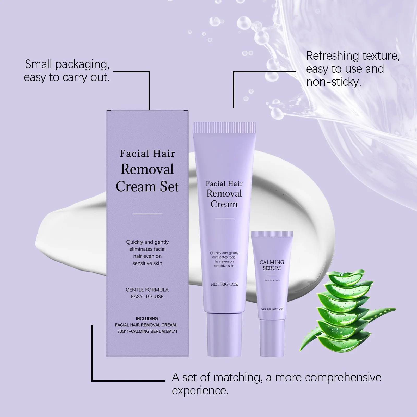 Haarentfernungscreme Set Für Damen Schmerzfrei Und Sanft_voghion.com