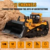 1:16 RC Remote Control Heavy Bulldozer Truck 11CH Automobile Engineering Vehicle 2.4GHZ Automobile Model Toy Boy Children's Gift 3