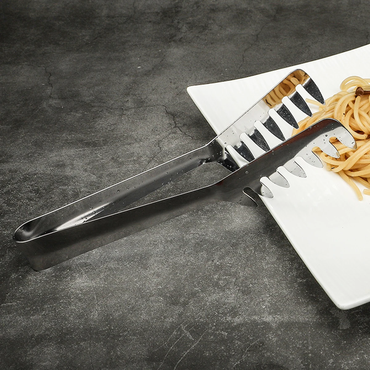 Description Picture 4 of itemPasta Serving Tong Food Tongs Stainless Steel Spaghetti Tongs For Spaghetti Baking Home Kitchen Cooking Tools