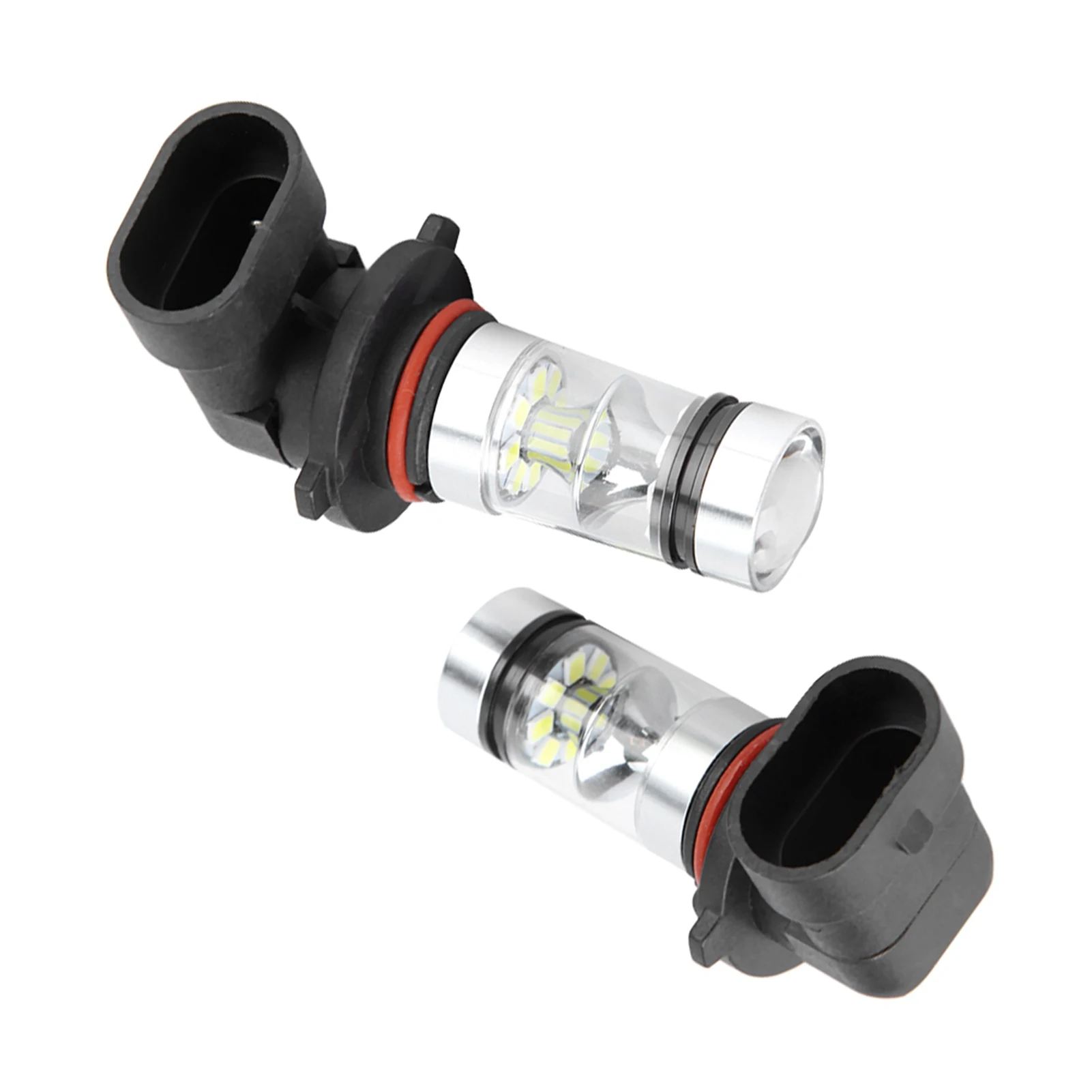 백색 LED 고휘도 헤드라이트 전구 키트, 안개등, 자동차 운전 램프, 9006, HB4, 100W, 2 개