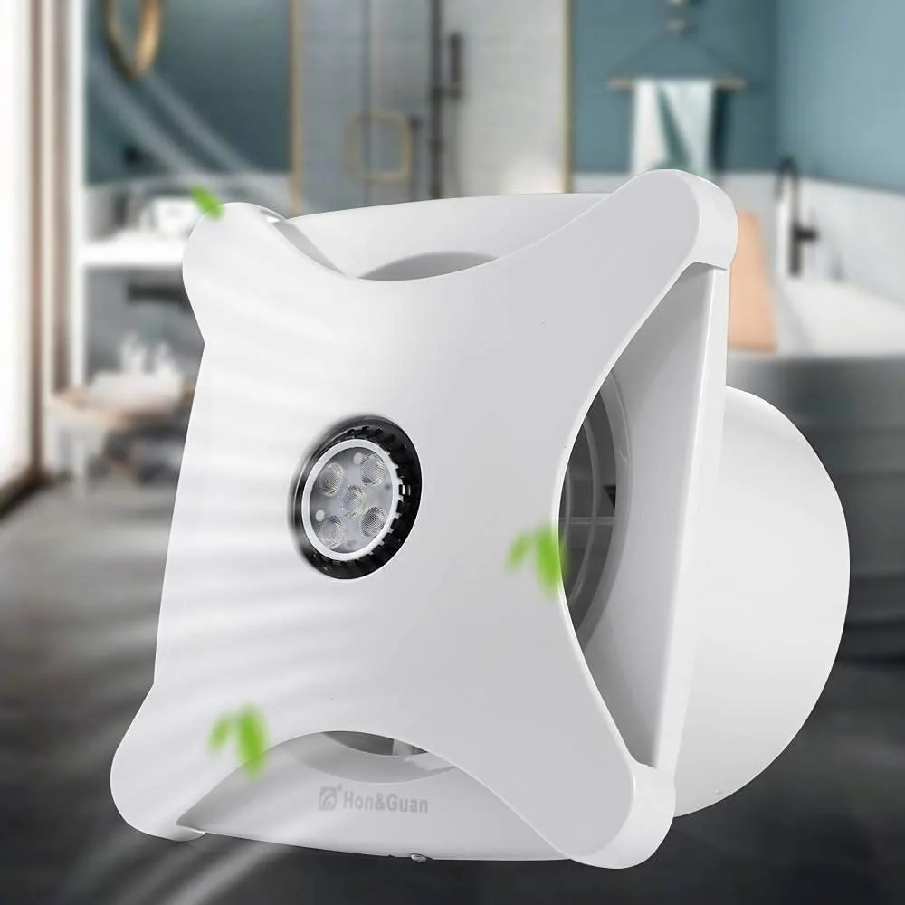 

Exhaust Fan with LED Light 110V/28W Low Noise Ventilation Fan 2350RPM Ventilation Fan Blower for Home Kitchen Bathroom