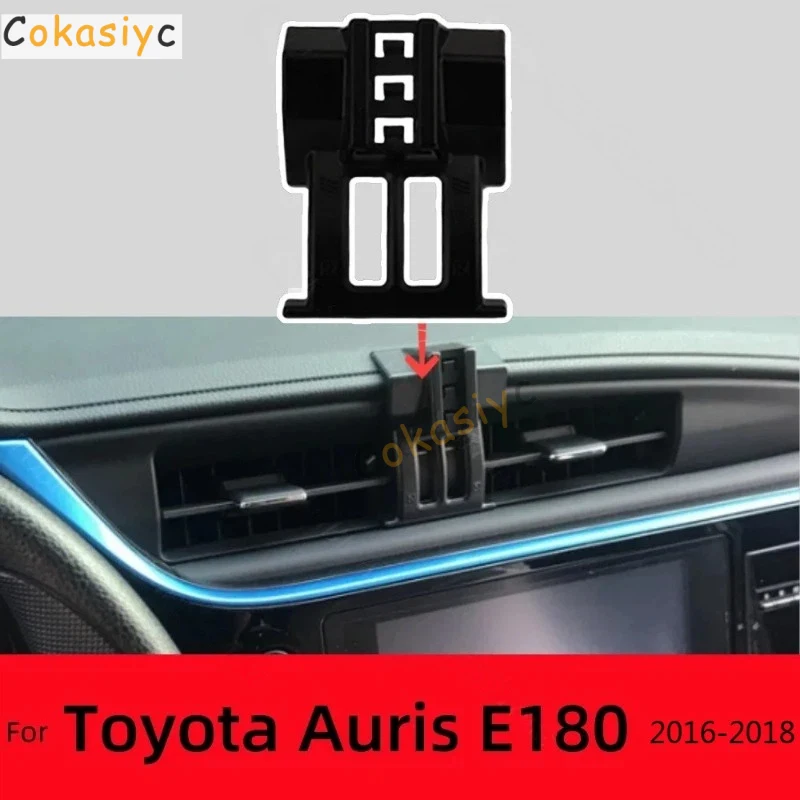 Car Phone Holder Strong Special Fixed Bracket FOR Toyota Auris E180 2016 2017 2018 15W Wireless Charging Base Cars Accessories