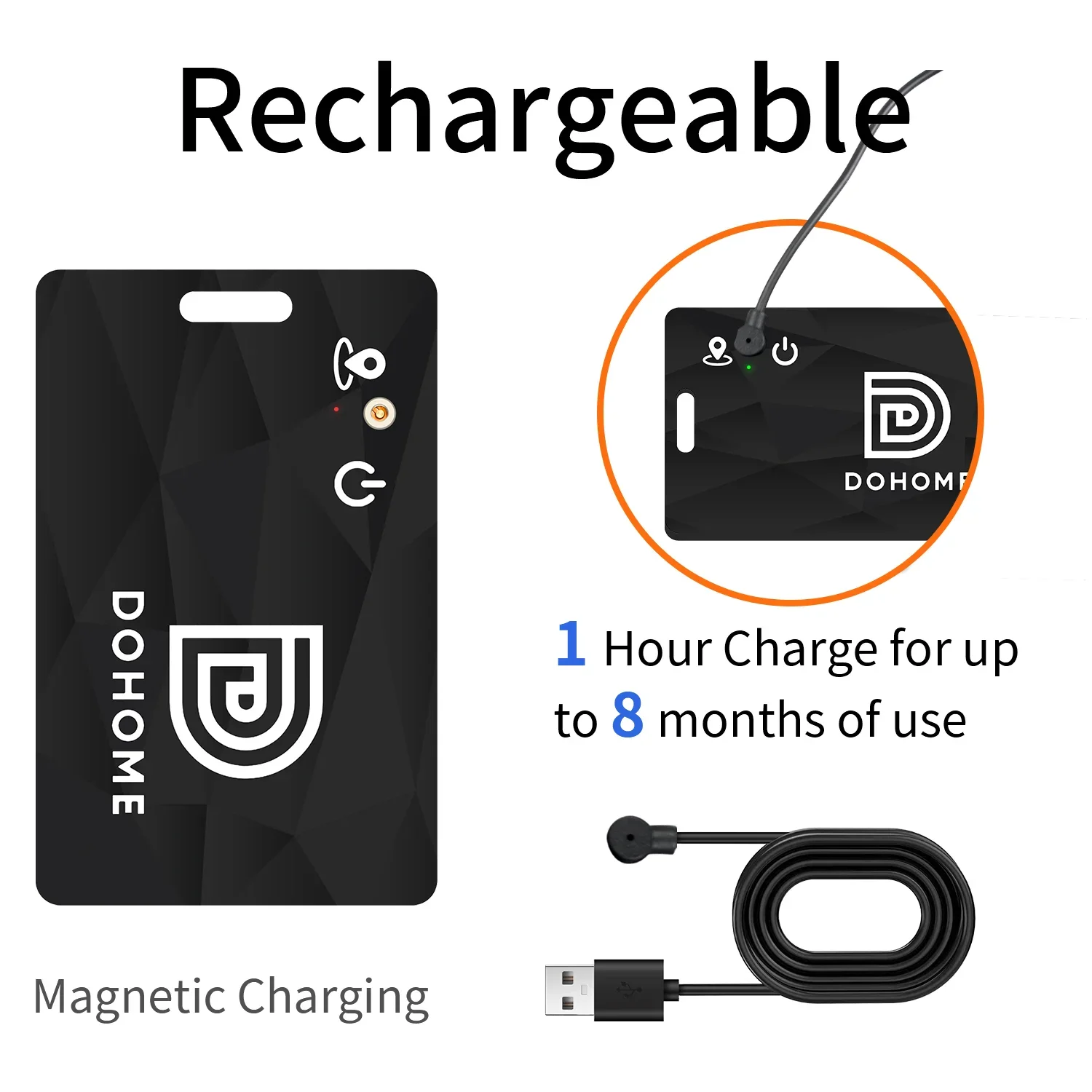 Anti Lost Tracker GPS Locator Key Finder Anti Lose Tracker Item Locator Key Chain Locator Anti Lost Locator Tracker Card with Find My for Apple Tag Ultra Thin Support Wireless Charging IOS System Free APP GPS Locator Wallet Key Bag Pet