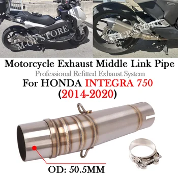 Slip-On For HONDA INTEGRA750 INTEGRA 750 2014 - 2020 Motorcycle Exhaust Modify 51MM Muffler Escape Moto Connect Middle Link Pipe