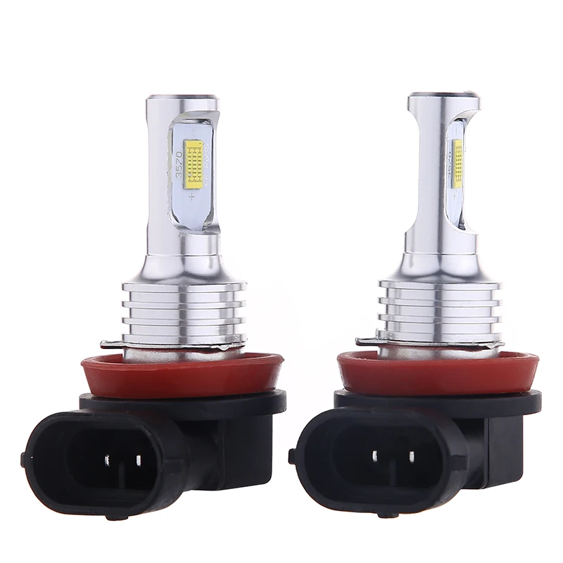 CSP 3570 Car LED 2x H8 H16 JP Led H11 9005 HB3 9006 HB4 Fog Light Bulbs 6000K White Yellow Auto Lamp Day Running Light 1500LM