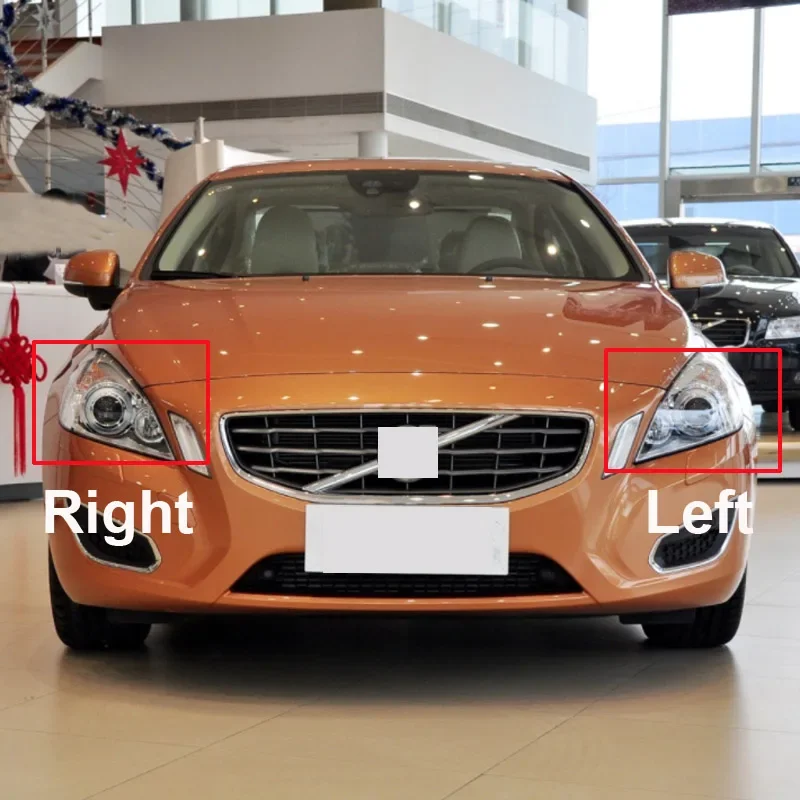 ボルボS60 V60 2009 2010 2011 2012 2013車のフロントヘッドライト 