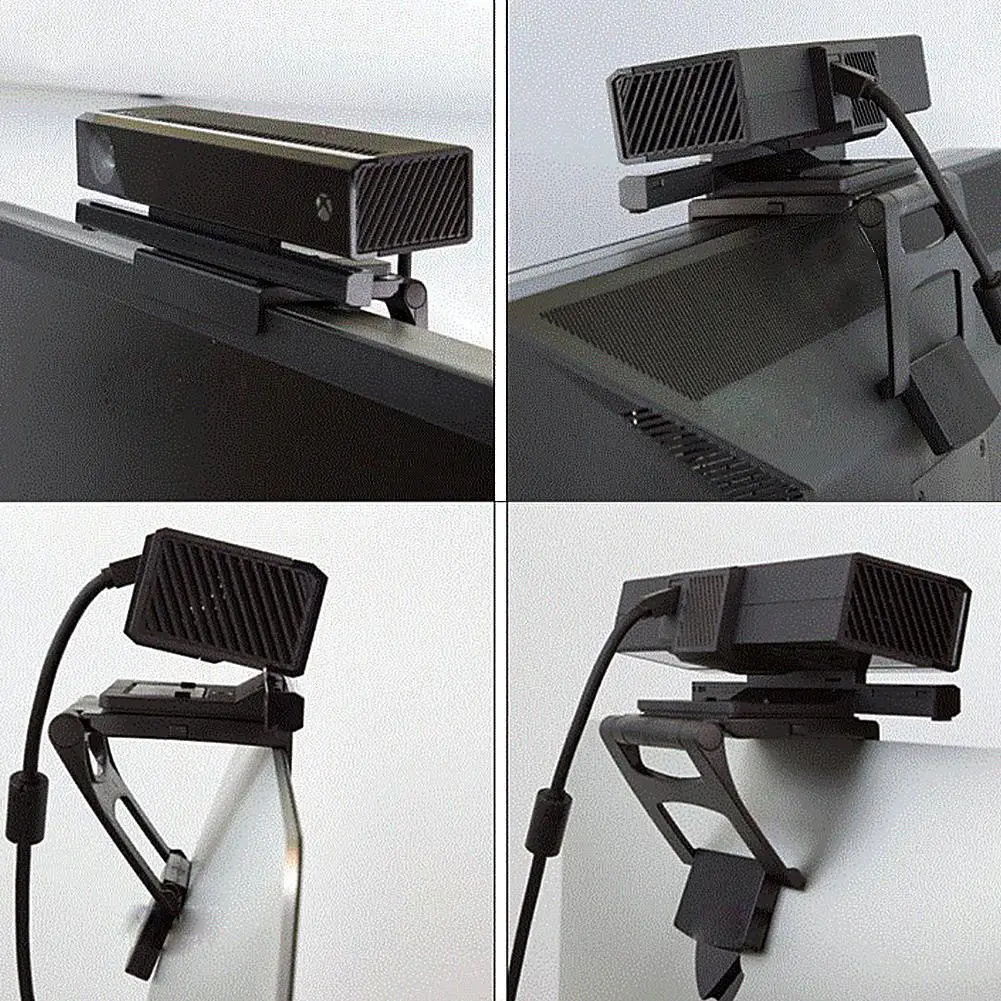 카메라 홀더 TV 클립 조정 가능한 TV 마운트 브래킷 스탠드 클립 홀더 크래들 Xbox One용 고성능 Microsoft Kinect 센서