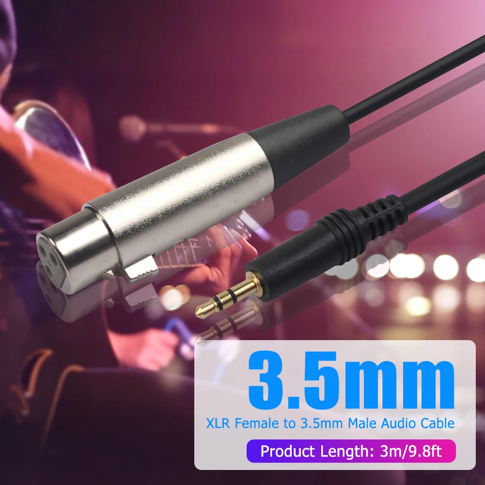 1/8  -XLR 3   ̺, ƿ ձ ݵ ÷,  ȭ PC  ī-ũ, 3.5mm
