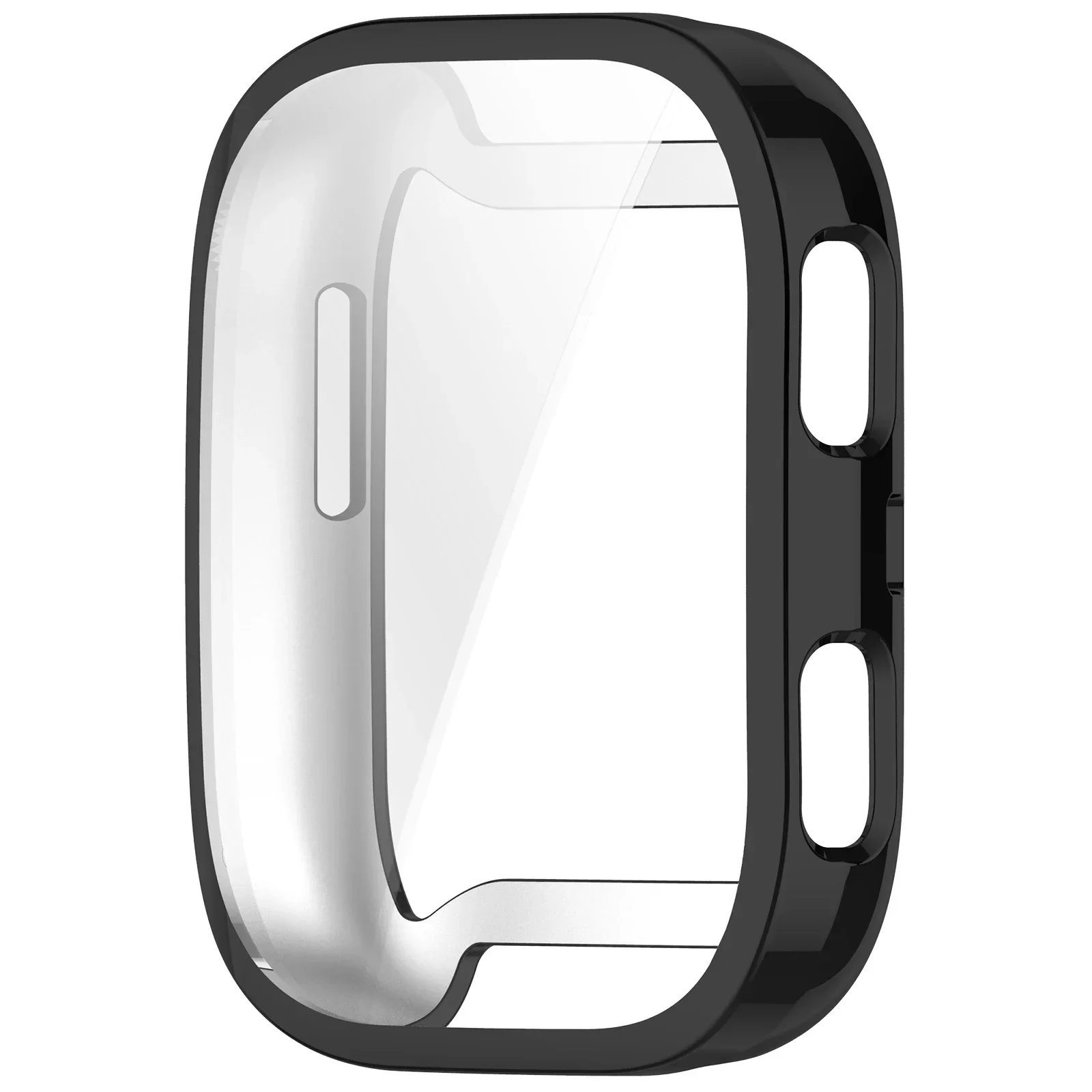 Enhanced Soft TPU Electroplated Transparent Case - Full Screen Protective Cover