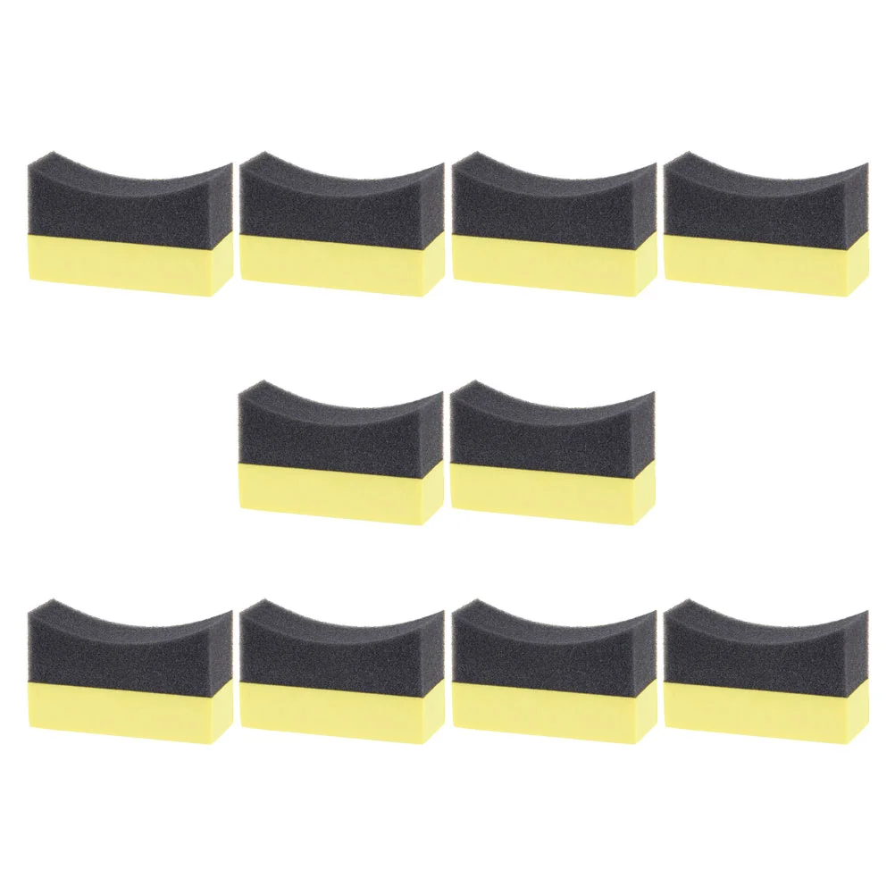 

10 Pcs Car Wash Sponge Applicator Pads Detailing Wax Automotive Composite PE