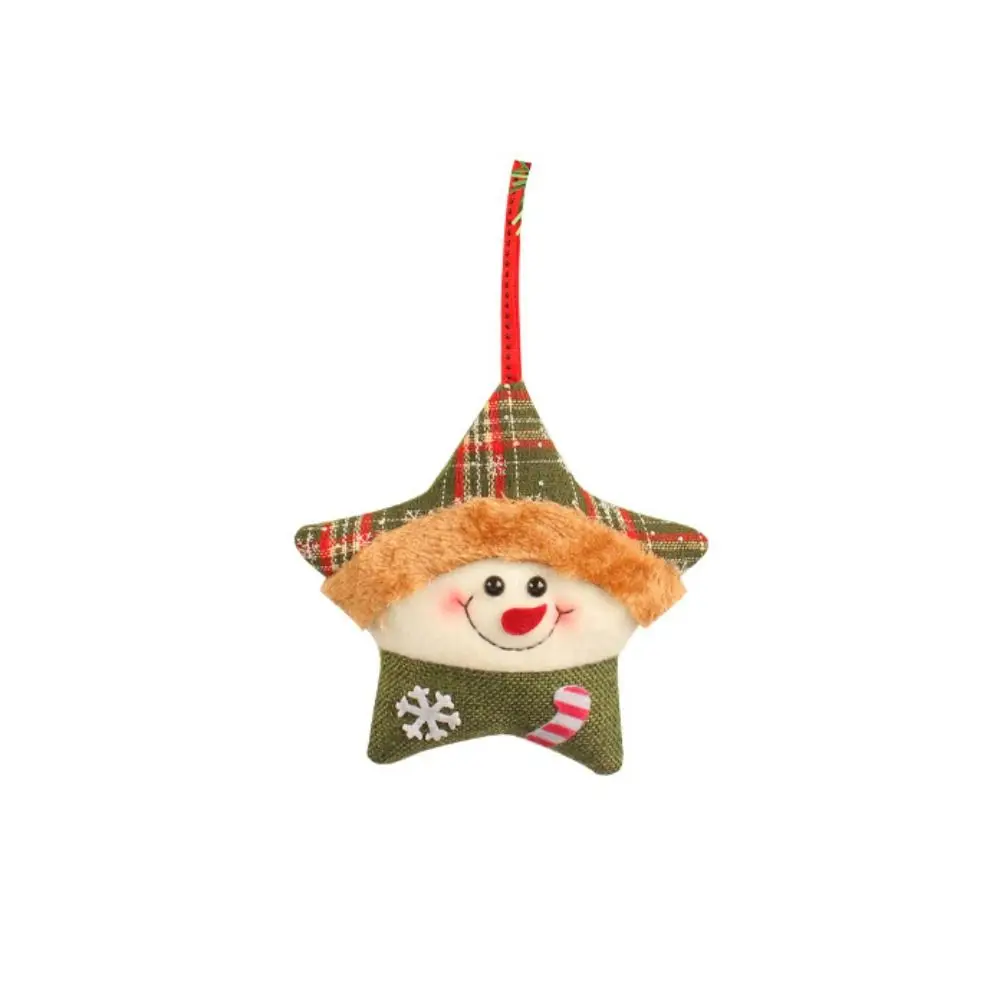 Decorative Elk Christmas Santa Pendant Santa Claus Snowman Christmas Tree Pendant Snowman Hanging Xmas Tree Pendant New Year
