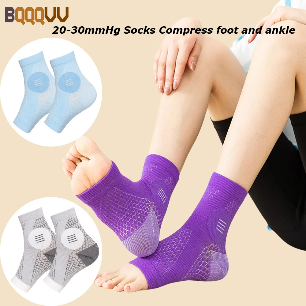 

Foot Compress Ankle Brace for Women and Men, Suitable for Peripheral Neuropathy, Peripheral Socks, 20-30mmHg, 1Pair