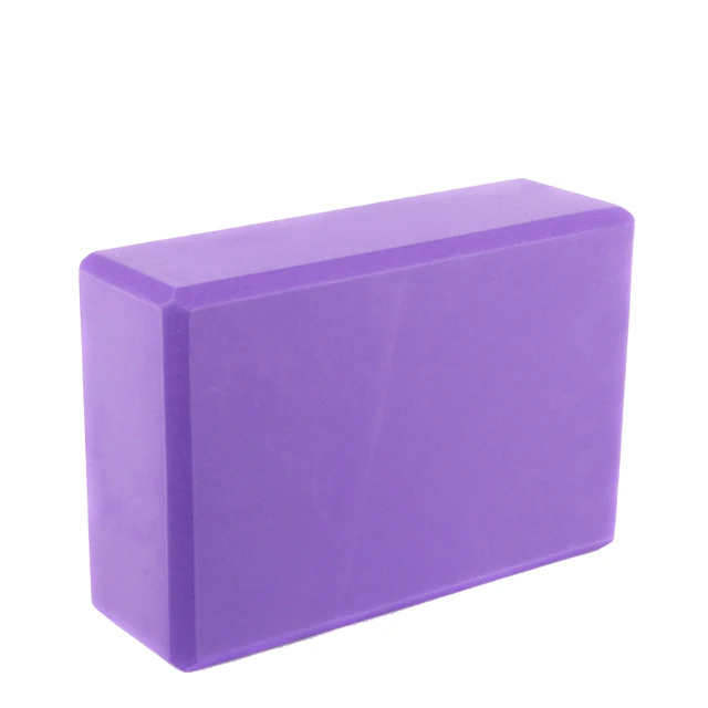 High Density Yoga Blocks -Firm EVA Foam Bricks - Gymnastics Block for Muscle Pain and Stress Purple 4