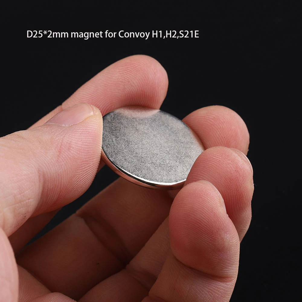 D25*2mm Magnet For Convoy H1 H2 S21E flashlight magnetic tailcap