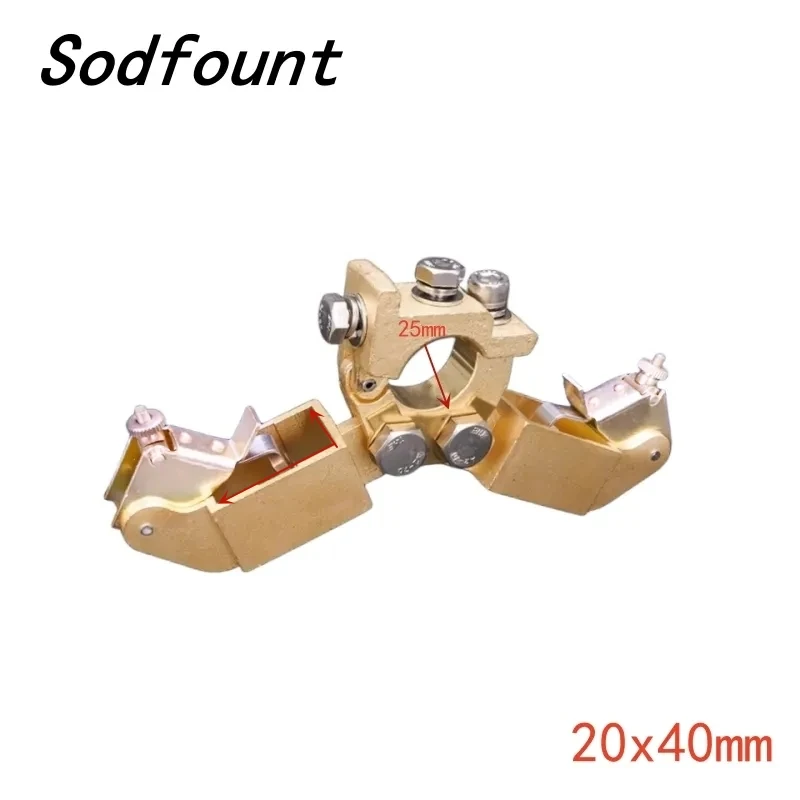 High Current Motor Carbon Brush Holder 25mm 30mm diameter20X40 25x40 Copper Holder Brush for Machine