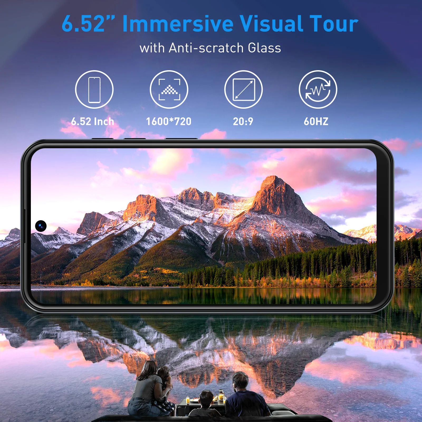 2025 New XGODY Smartphone Android,6.5 inch Screen,3GB+64GB ROM,Mobile phones,4250mAh,13MP,4G Network,Dual SIM 4Core,Cellphones 5