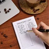 1pc Fridge Magnetic Shopping List Pad, White Magnetic Memo Pad, Fully Magnetic Grocery List Pad, 60 Sheets Per Pad-office 2