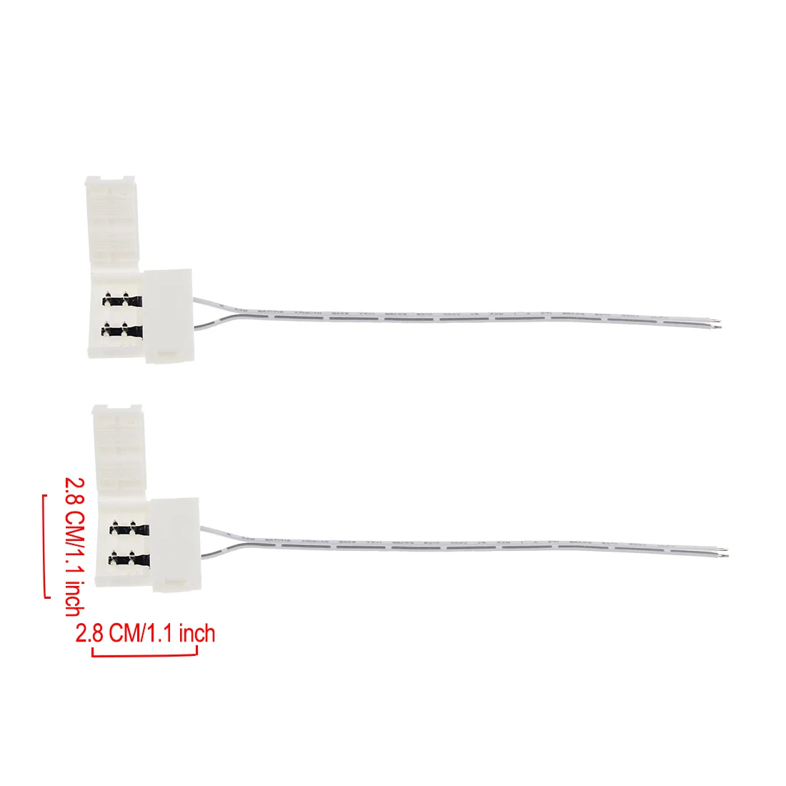 2PCS Flat Cable Connector Terminal Block Conductor Connector Angle 90 Degrees for Speaker LED Audio Cable Power Cord wire connectors