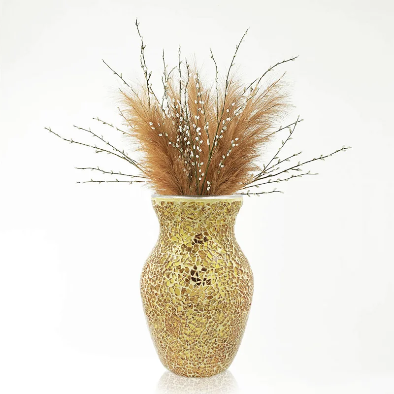 European Bohemian Mosaic Glass Vase, Colorful Hydroponic Systems, Flower Pot, Wedding Decoration, Home Decoration 4