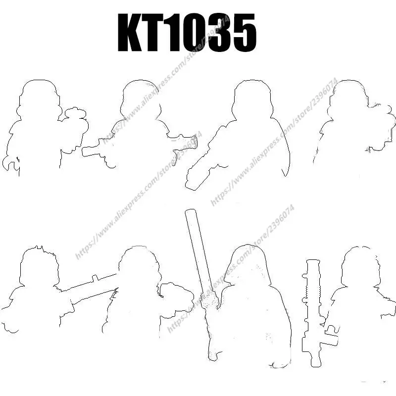 

Фигурки героев фильма KT1035, Аксессуары для строительства, кубики, игрушки XP270, XP271, XP272, XP273, XP274, XP275, XP276, XP277