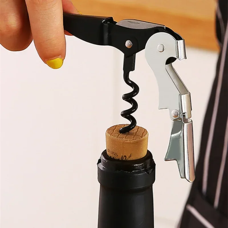 Stainless Steel Professional Red Wine Opener Portable Screw Corkscrew Multifunction Wine Bottle Opener Kitchen Tools Beer Opener