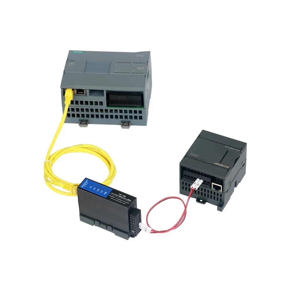 Amsamotion PN1 PN2-MB Profinet-Modbus RTU 프로토콜 변환기 버스 모듈 S7-1200 1500 300 PLC 용 이더넷 TIA Portial