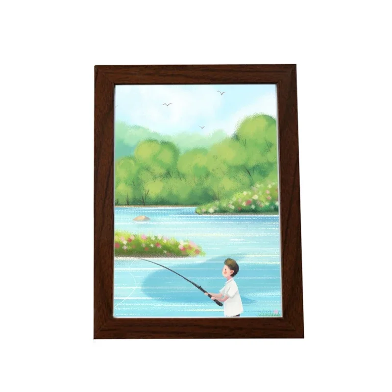 Photo Frame Acrylic Display Holder Acrylic Photo Frame Wall Picture Creative Paintings Photo Display Stand Room Decor Desktop Ornament