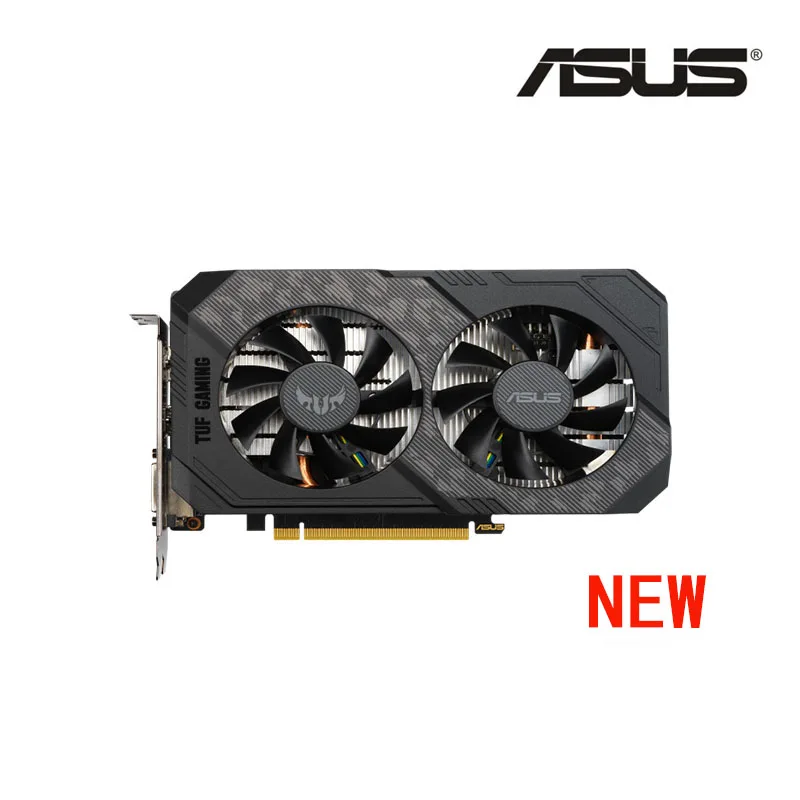 graphics cards computer NEW ASUS GTX1660TI GeForce GTX 1660 12nm 6G GDDR6 192bit  DVI HDMI DP Support AMD Intel Desktop CPU Motherboard best graphics card for gaming pc