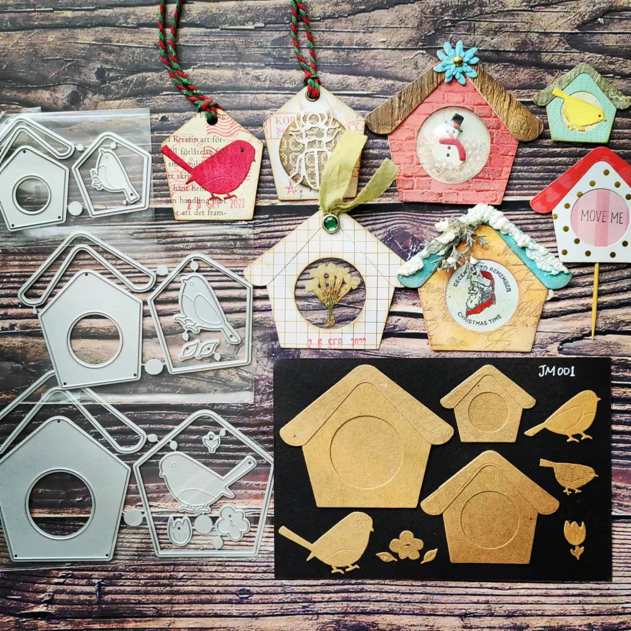 

JM001 Птичий дом-тонкие Вырубные штампы для junkdiary Скрапбукинг PaperDIY оригинальный дизайн